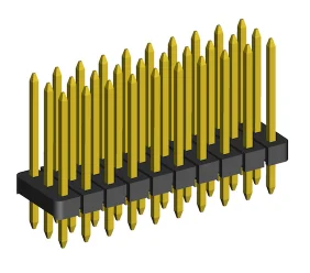 2.00mm Pin Header Triple Rows Straight Dip Type(H=1.5).